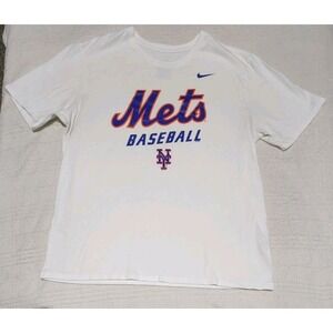 Nike The Nike Tee New York Mets Baseball T-shirt Men's White Size XL 100% Cotton